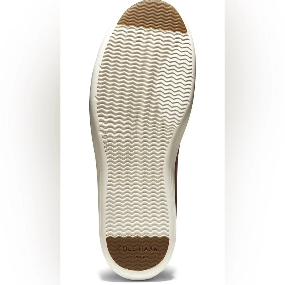Cole Haan Tan Leather Lace-Up Sneaker